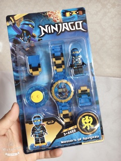 Đồng hồ trẻ em lego lắp ghép