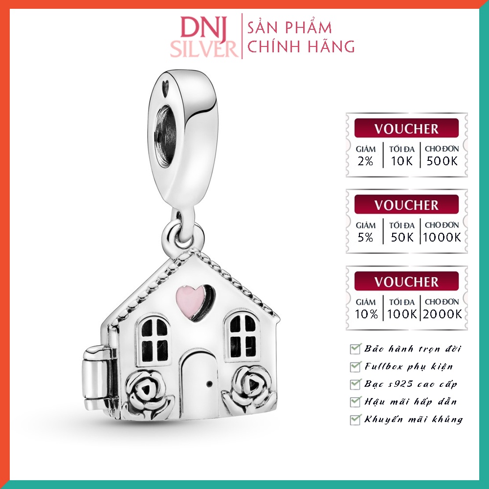 Charm bạc 925 cao cấp, hàng chuẩn bạc - Charm Mum's House thích hợp để mix vòng tay charm - DN291