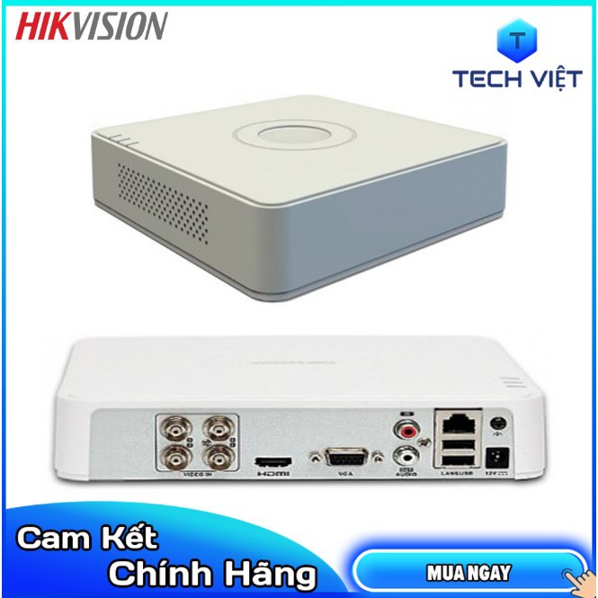 [HÀNG CHÍNH HÃNG] Đầu ghi HDTVI 4 kênh Hikvision 7104HQHI-K1 (TURBO HD 4.0)