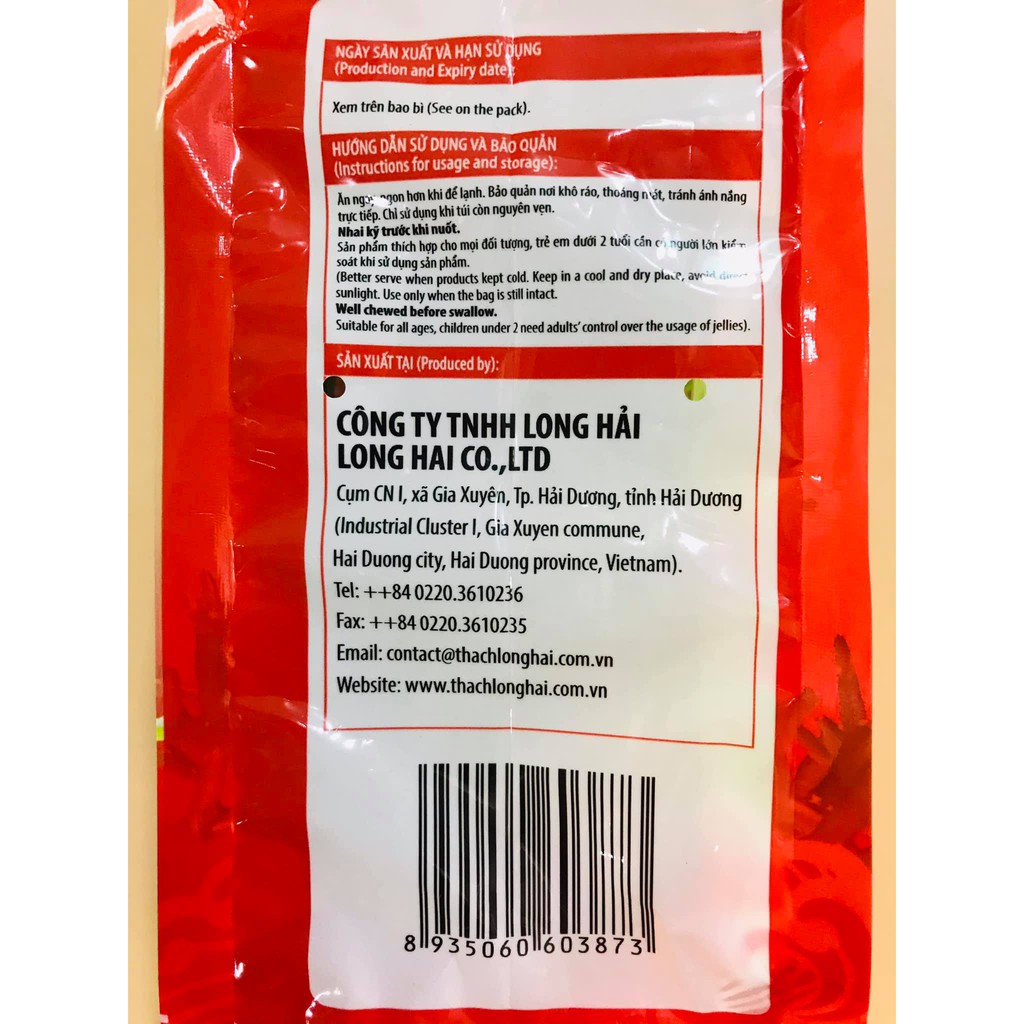 Thạch rau câu Long Hải gói 990g