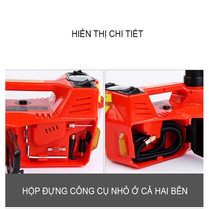 Bộ Kích: Dùng Nâng Gầm Điện Kiêm Máy Bơm Lốp Và Máy Bắn Ốc Cho Ô Tô Đa Năng ROGTZ - Bộ Kích cao cấp