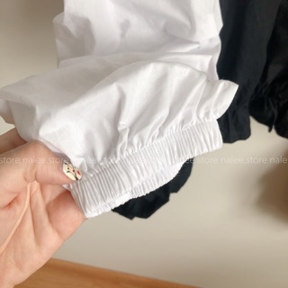 Áo trễ vai croptop tay rúm