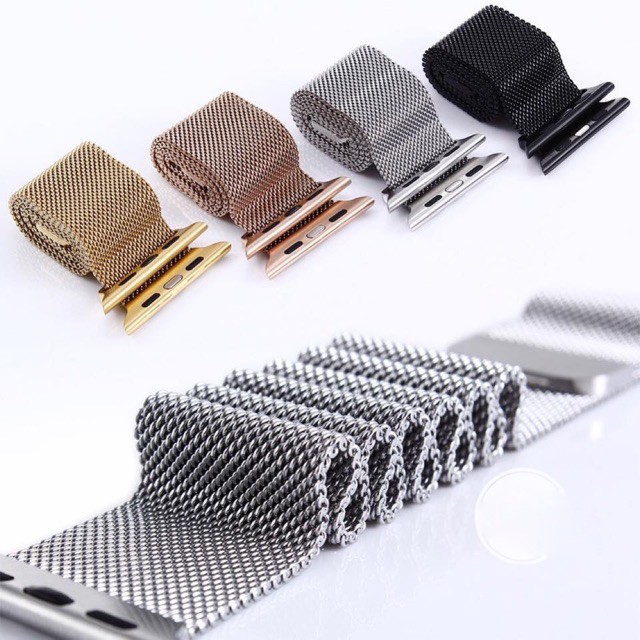 [Loại 1] Dây Đeo Apple Watch Thép Không Gỉ - Khóa Nam Châm thay thế AW Series 5/4/3/2/1 Milanese Loop thời trang cao cấp