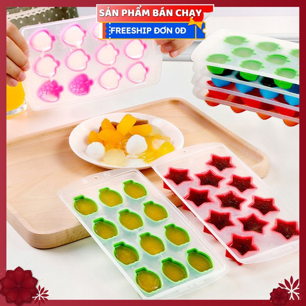 Khay Làm Đá Viên - Làm Kem Tủ Lạnh - Đủ Hình Siêu Cute - Chọn Mẫu