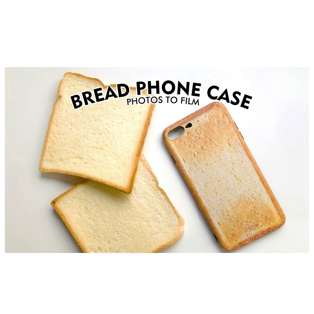 Ốp điện thoại chống sốc in hình bánh mì thích hợp cho iPhone 11 7 8 6splus 12pro XR XSmax 13promax