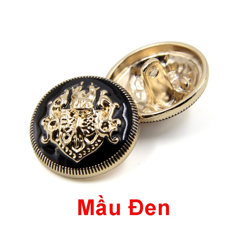 Cúc kim loại cao cấp, phong cách Anh phù hợp áo vest nam và nữ, áo khoác, măng tô, áo khoác dạ