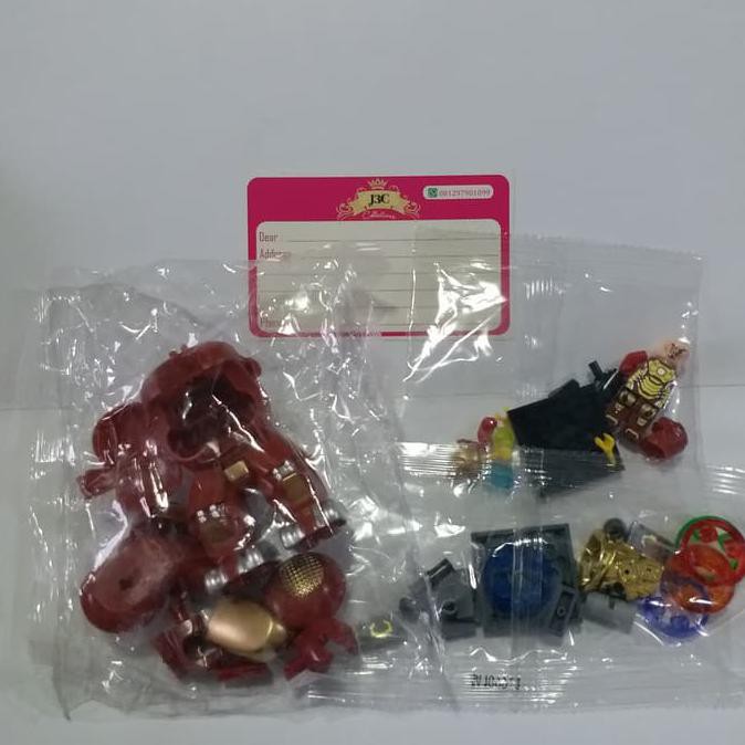 Mô Hình Đồ Chơi Lego Nhân Vật Iron Man Mark 42 Hulkbuster Plus Infinity Gauntlet