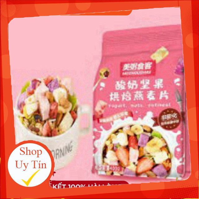 Ngũ Cốc Sữa Chua Hoa Quả Yougurt Fruit Oatmeal Đài Loan 400g - 500g 💝FREESHIP💝 Ngu Coc Sua Chua Mix Hoa Quả Ăn Kiêng