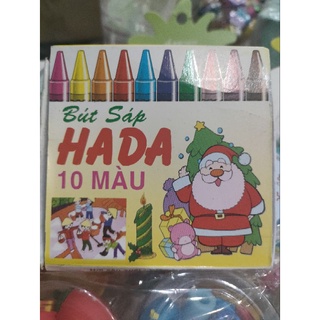 Bút chì màu sáp Hada - 10 màu