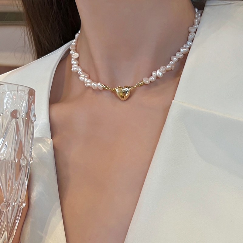 Vòng Cổ Mặt Ngọc Trai Tự Nhiên Thời Trang Harajuku Cá Tính