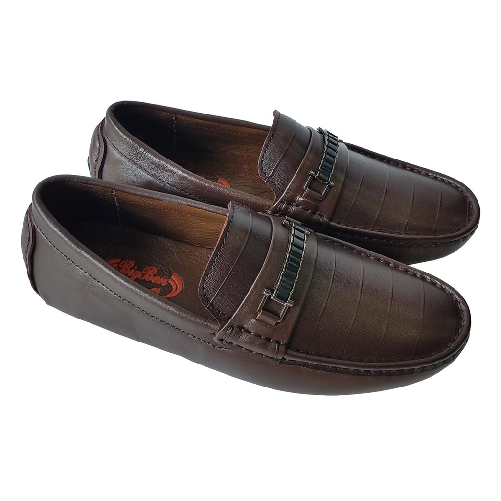 Giày Mọi Nam Da Bò Thật BIGBEN Cao Cấp GM246