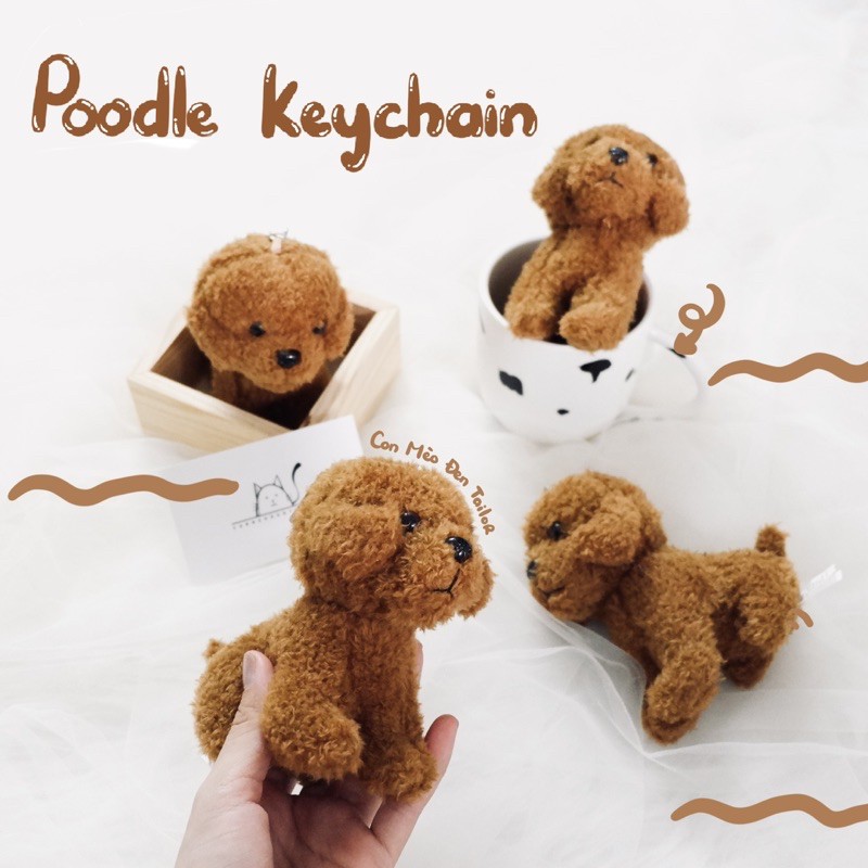 Móc khoá Cún Poodle dễ thương CONMEODENTAILOR