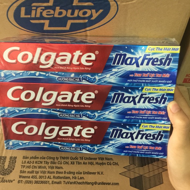 Vỉ 6 hộp colgate maxfesh