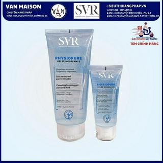 Gel rửa mặt svr physiopure gelée moussante dành cho da nhạy cảm 55ml , 200ml