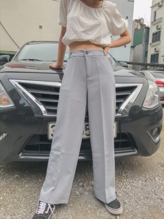 Quần ống rộng ulzzang ( dài 97cm)