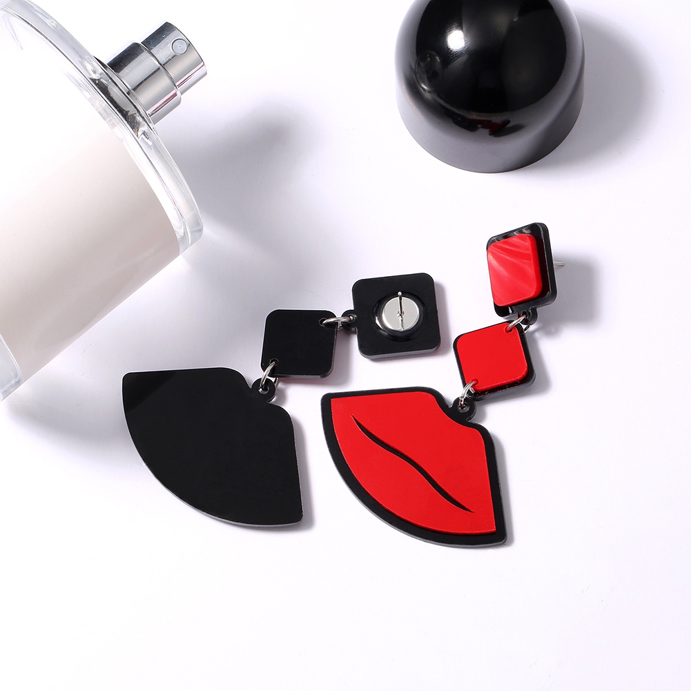 Khuyên tai dáng dài hình đôi môi dễ thương dành cho nữ