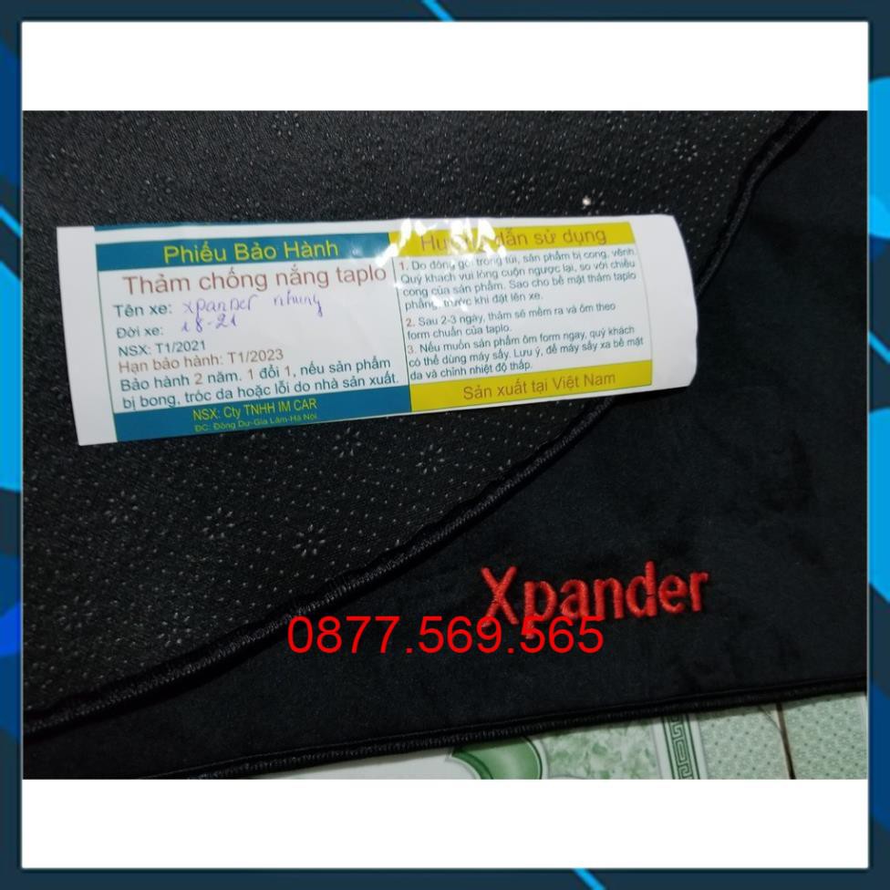 THẢM CHE NẮNG TAPLO XPANDER  XPANDER CROSS 2021-2020-2019-2018-2017-2016-THẢM TAPLO XE HƠI CAO CẤP 3 LỚP-NHUNG-DA VÂN