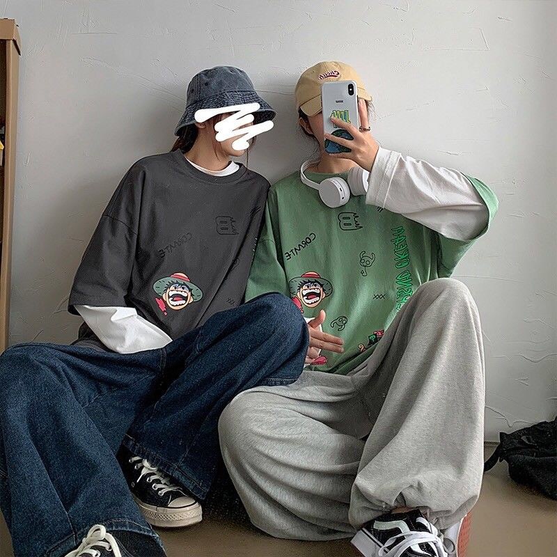 Áo Thun Tay Dài Dáng Rộng Phong Cách Hàn Quốc Cho Nam Giới | BigBuy360 - bigbuy360.vn