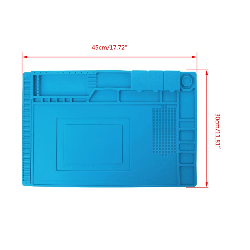 Tấm Lót Bàn Ăn Cách Nhiệt Từ Tính Bằng Silicon Kích Thước 45x30cm Tiện Dụng