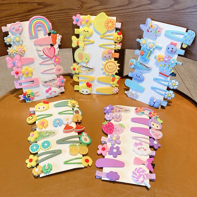 🌺 Set 14 kẹp tóc xinh xắn đáng yêu cho bé gái