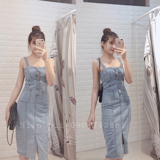Váy jean body