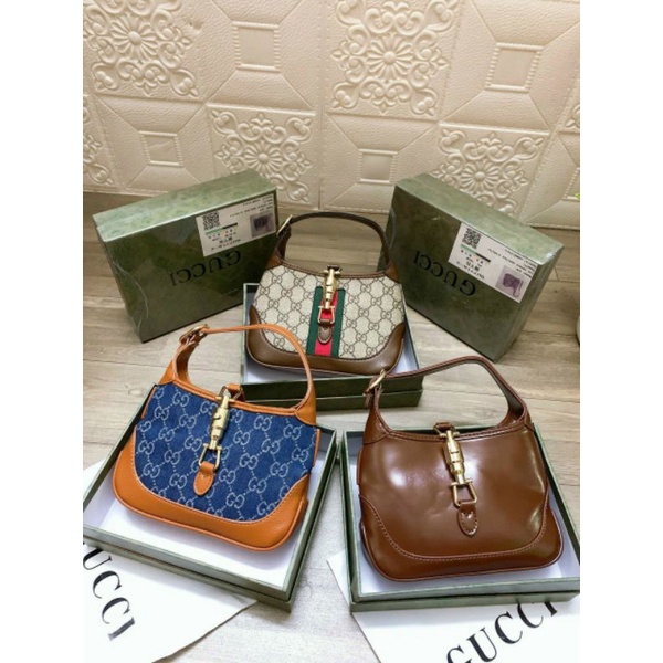 Túi xách kẹp nách size 18cm kèm dây đeo chéo fullbox