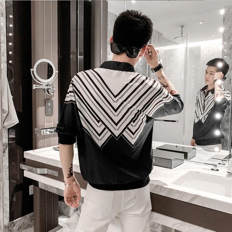 Áo Thun Ngắn Tay Dáng Rộng In Họa Tiết Thời Trang Mùa Hè Hàn Quốc