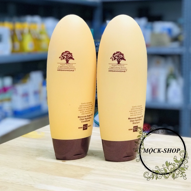 CẶP DẤU GỘI XẢ PHỤC HỒI TÓC SIÊU CAO CẤP ARGAN MIDAS 900ML