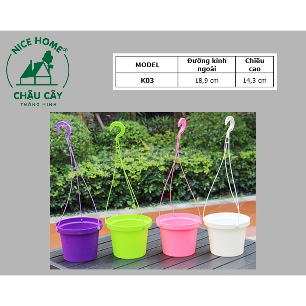 Chậu cây tự dưỡng thông minh - K03