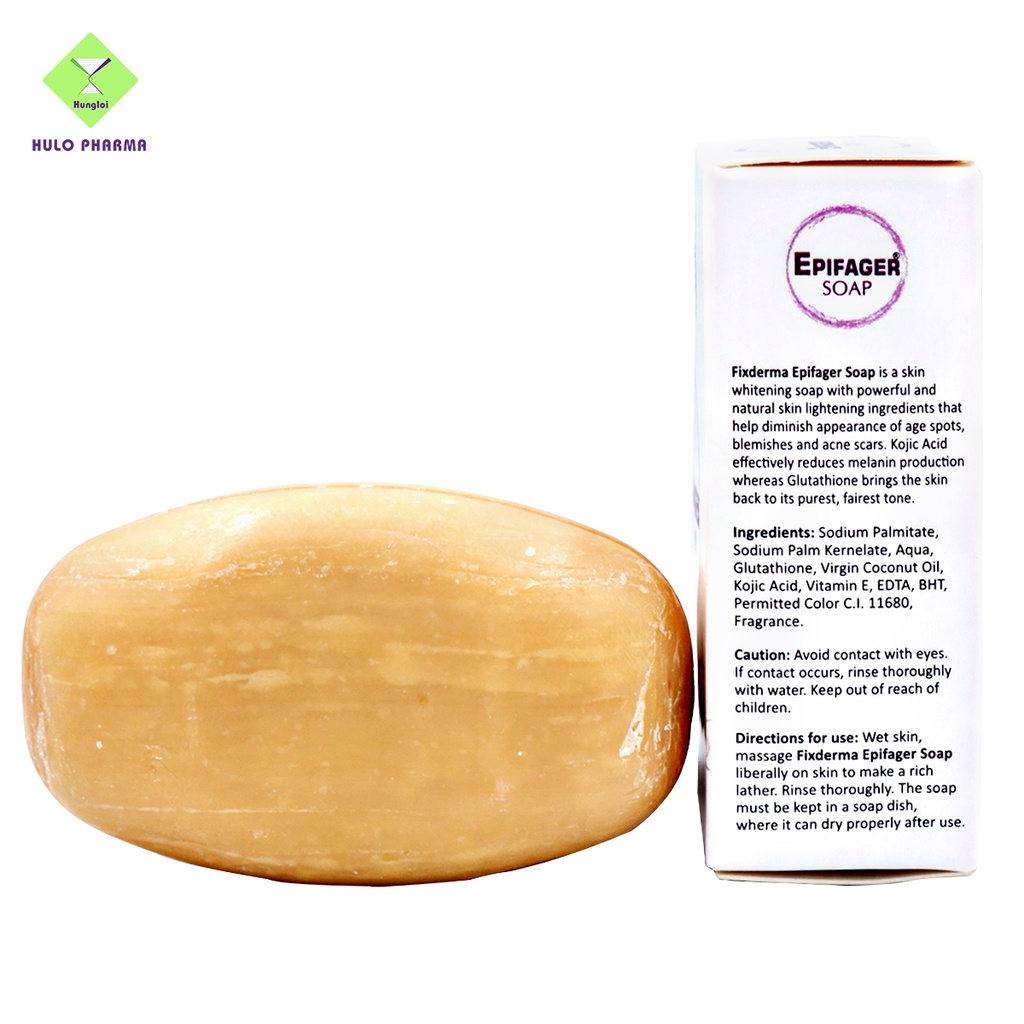 Xà Phòng Trắng Sáng Da, Mờ Thâm Nám, Tàn Nhang FIXDERMA Epifager Soap Giúp Da Sáng Mịn Đều Màu 30g
