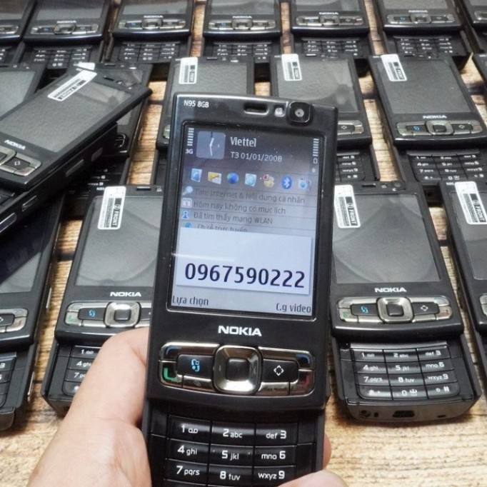 SALE SỐC Điện Thoại Nắp Trượt Nokia N95 8G Chính Hãng Có WiFi 3G Bảo Hành Uy Tín SALE SỐC