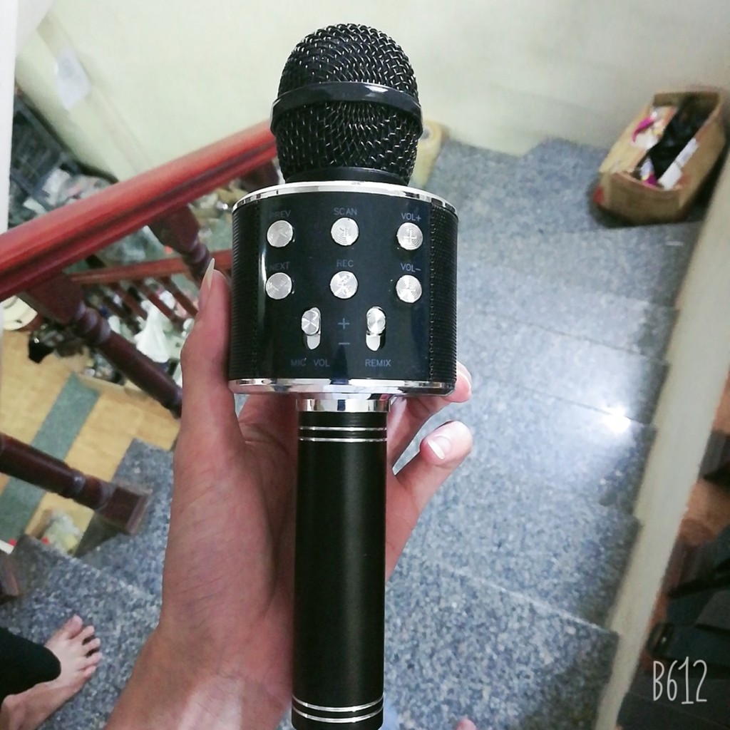 [BẢO HÀNH] Micro Hát Karaoke Không Dây WS858 Có Ghi Âm Giọng Hát Tiện Lợi Có Ảnh Thật Chính Hãng