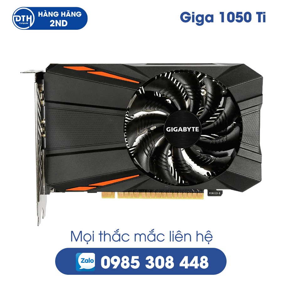 VGA Gigabyte GTX 1050 TI OC 4GB DDR5 / Chính hãng đã qua sử dụng | WebRaoVat - webraovat.net.vn