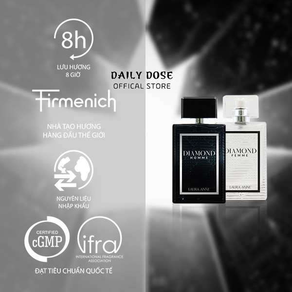 Nước hoa nam Laura Anne Diamond pour Homme 45ml chính hãng - Daily Dose Perfume
