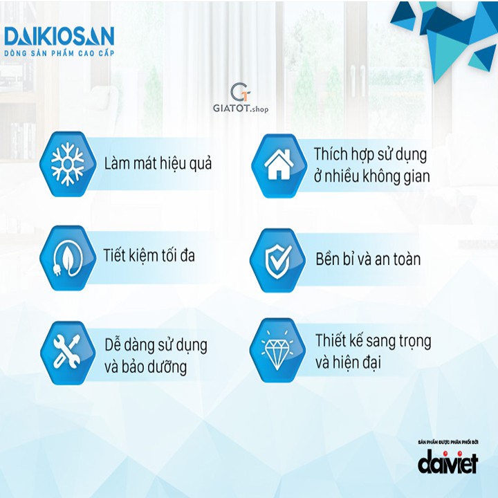 Máy làm mát không khí chính hãng DAIKIOSAN model DKA-04500A cao cấp