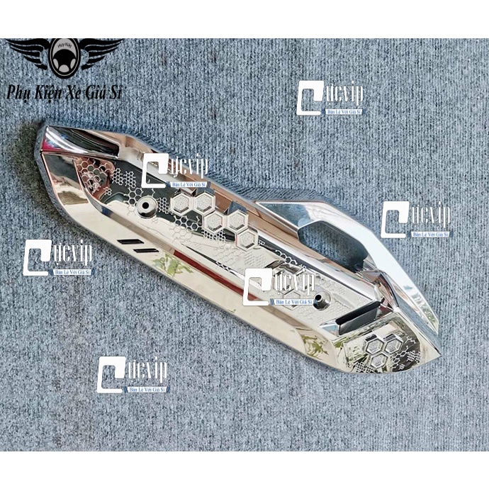Ốp Che Pô Airblade AB 2023 Đời Mới 160cc, 125cc Xi Mạ Crom MS5323