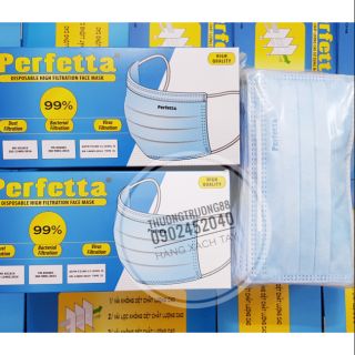 🌸Khẩu Trang Perfetta 03 lớp/50 pcs Disposable Face Mask