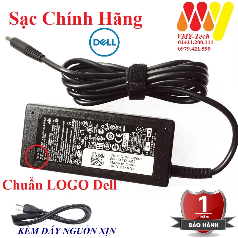 Sạc Dell Vostro 5401 5402 15 5568 3568 3562 3561 3565 Inspiron 15 5568, 15 7569 7560 3458 3451 3551 5459 5558 5559 5455