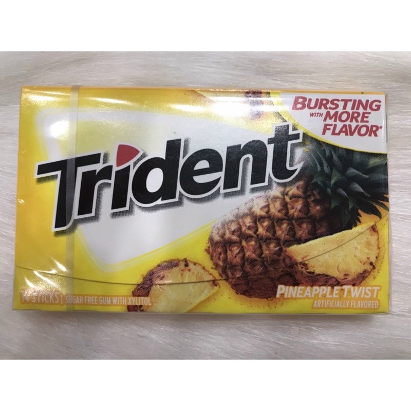 1 gói Kẹo cao su không đường Trident -Mỹ