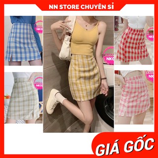 CHÂN VÁY CARO NK02 ⚡ẢNH THẬT⚡ CHÂN VÁY PHOM A