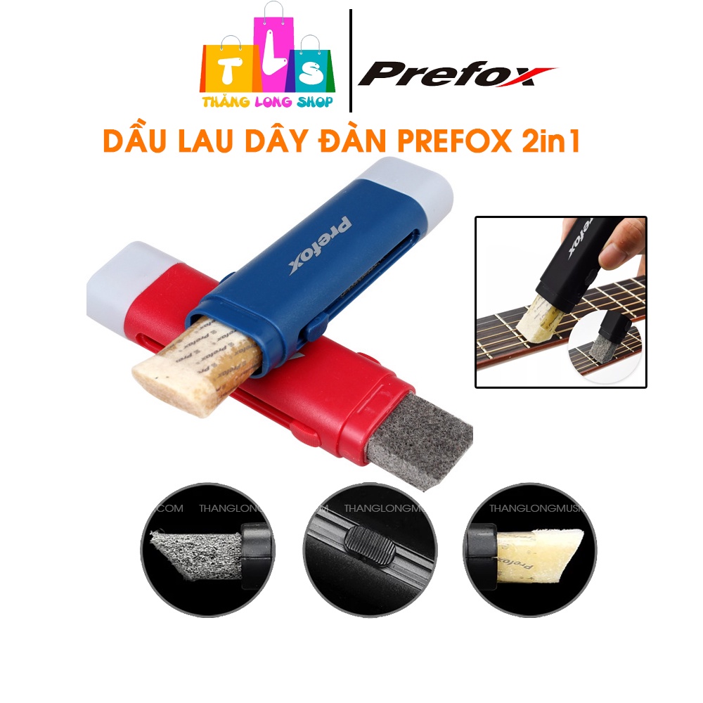 Dụng cụ vệ sinh dây đàn guitar Prefox AC301 - Dầu lau dây đàn guitar 2 trong 1