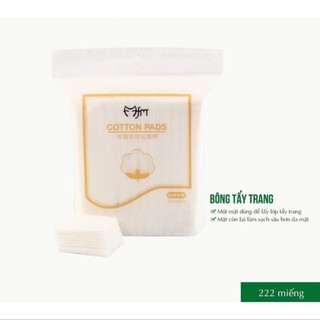 Bông tẩy trang 3 lớp Cotton Pads túi 222 miếng