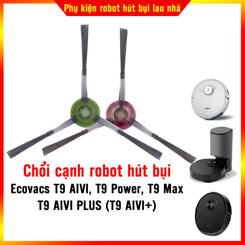 Chổi cạnh robot hút bụi Ecovacs T9 AIVI, T9 AIVI PLUS (T9 AIVI+), T9 Power, T9 Max