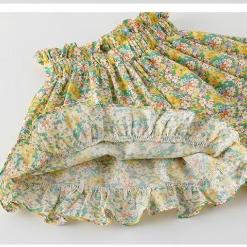 Quần Culottes Hoa Nhỏ Phong Cách Nước Ngoài Mới Cho Bé Gái