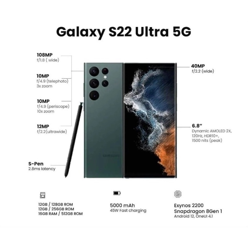 Ơgiảm giá siêu sốc] Samsung Galaxy S22 Ultra chính hãng