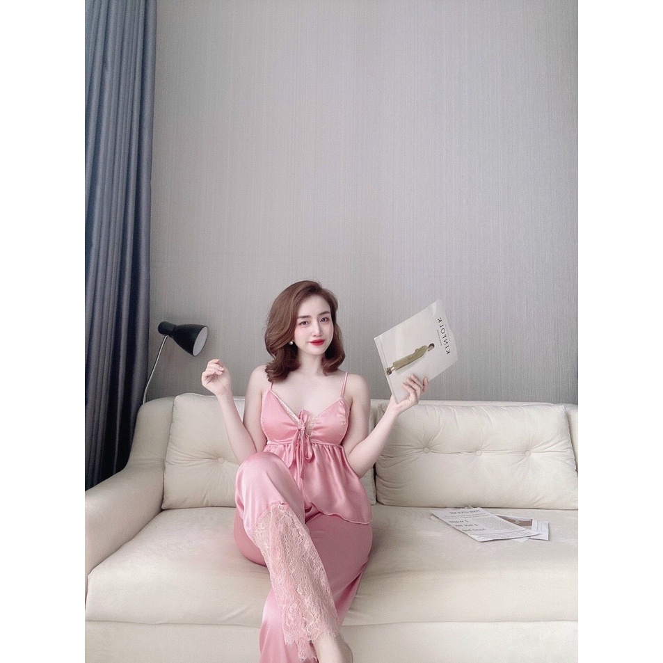 Bộ ngủ dây satin Ren sexy 🍀 Chuẩn shop từ chất liệu, đến đường may, gấp mí  HÀNG MỚI VỀ - NH CLOTHINGS