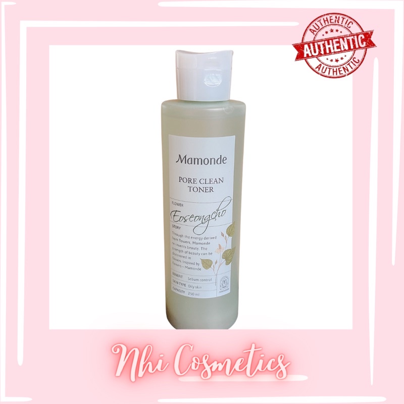 Toner Nước hoa hồng Mamonde rau diếp cá | da nhạy cảm Cấp Ẩm,Dịu Da,Thu Nhỏ Lỗ Chân Lông