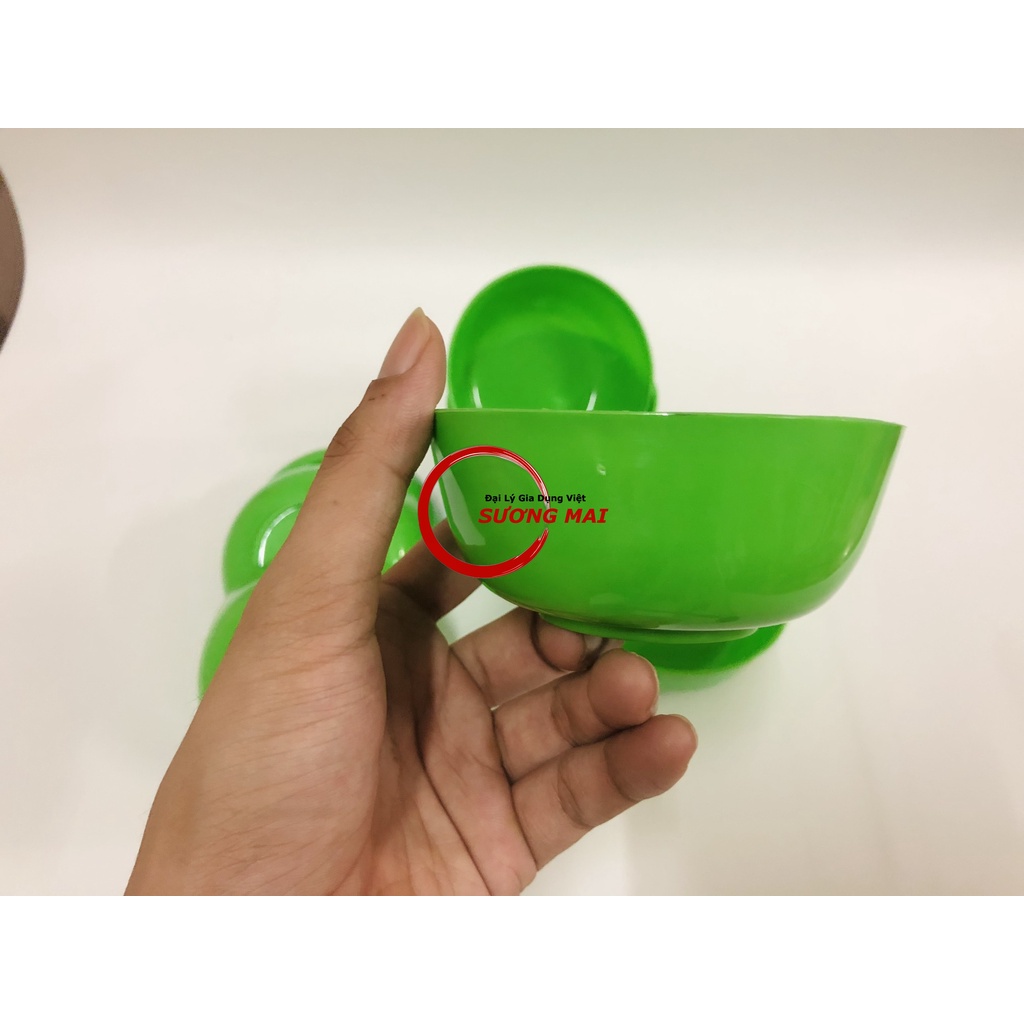 [Giá Sỉ] Chén Nhựa Xanh Dẻo, Bát Nhựa Xanh, Chén Ăn Cơm
