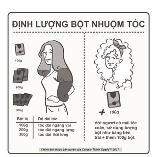 [VEGAN-ORGANIC] BỘT LÁ NHUỘM TÓC HỮU CƠ OGATIC