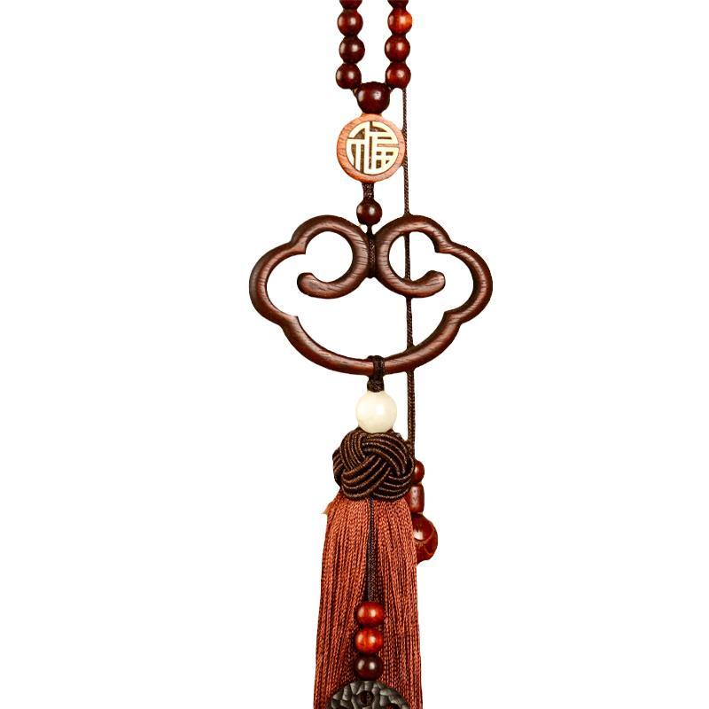 Dây Treo Trang Trí Xe Hơi Bằng Gỗ Đàn Hương Chất Lượng Cao 6.24